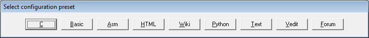 Preset.vdm macro dialog box